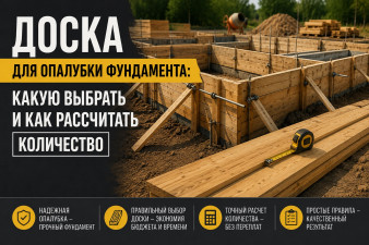 Доска для опалубки фундамента: какую выбрать и как рассчитать количество